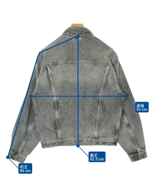 DIESEL（ディーゼル）デニムジャケット グレー サイズ:XS メンズ/2200709296010