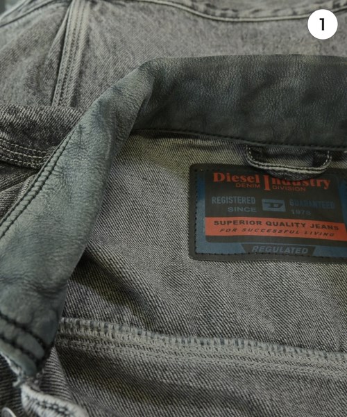DIESEL（ディーゼル）デニムジャケット グレー サイズ:XS メンズ/2200709296010