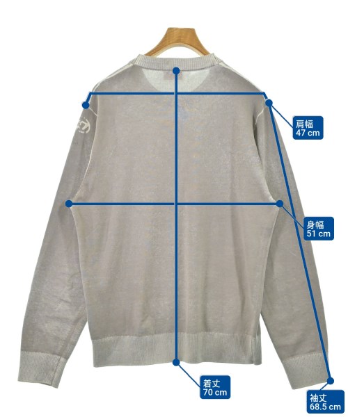 DIESEL（ディーゼル）ニット・セーター グレー サイズ:M メンズ/2200663510047