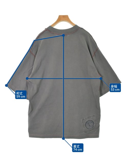 DIESEL（ディーゼル）Tシャツ・カットソー グレー サイズ:L メンズ/2200663133031
