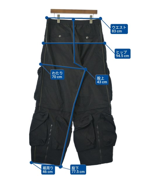 DIESEL（ディーゼル）カーゴパンツ 黒 サイズ:48(L位) メンズ/2200665005046