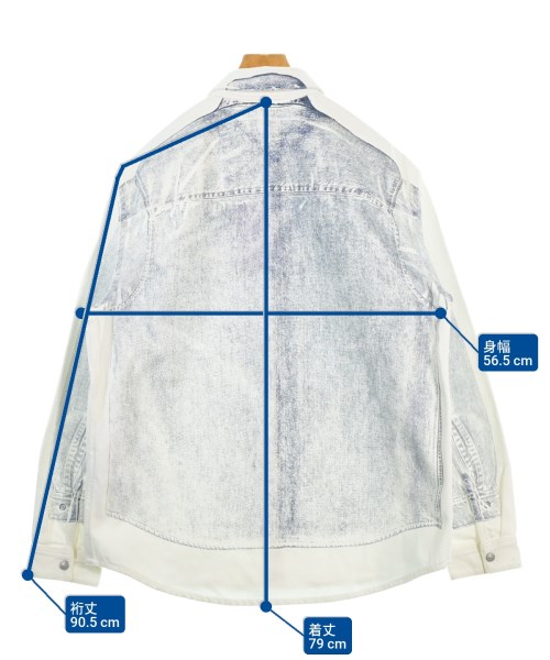 DIESEL（ディーゼル）カジュアルシャツ 白 サイズ:M メンズ/2200665073021