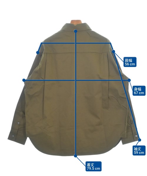 DIESEL（ディーゼル）カジュアルシャツ カーキ サイズ:46(M位) メンズ/2200667590021