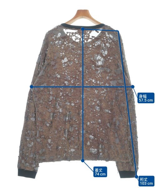 DIESEL（ディーゼル）Tシャツ・カットソー 茶 サイズ:XL メンズ/2200669168051