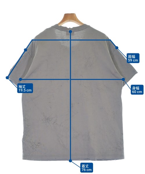 DIESEL（ディーゼル）Tシャツ・カットソー グレー サイズ:XXL メンズ/2200669168075