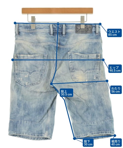 DIESEL（ディーゼル）ショートパンツ 青 サイズ:32(L位) メンズ/2200663236107