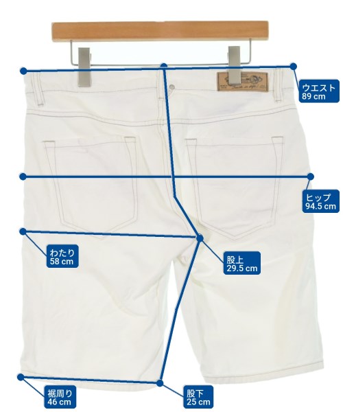 DIESEL（ディーゼル）ショートパンツ 白 サイズ:32(L位) メンズ/2200663236121