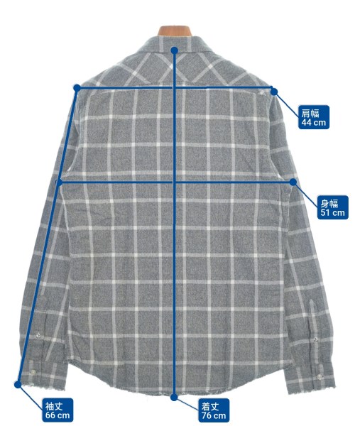 DIESEL（ディーゼル）カジュアルシャツ グレー サイズ:L メンズ/2200663236312