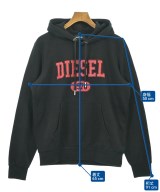 DIESEL（ディーゼル）パーカー 黒 サイズ:M メンズ/2200668176040
