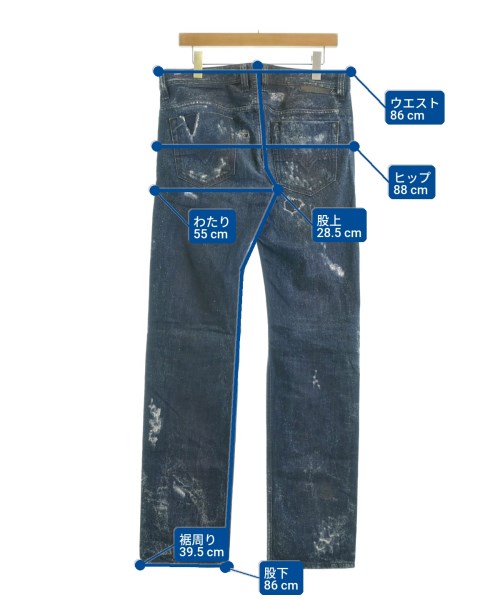 DIESEL（ディーゼル）デニムパンツ 紺 サイズ:31(M位) メンズ/2200727606167