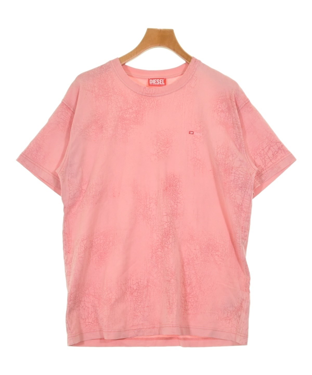 DIESEL（ディーゼル）Tシャツ・カットソー ピンク サイズ:L メンズ