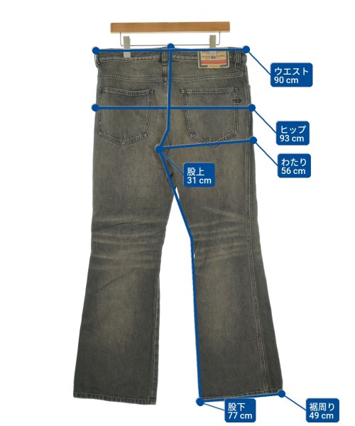 DIESEL（ディーゼル）デニムパンツ 黒 サイズ:32(L位) メンズ/2200735165021