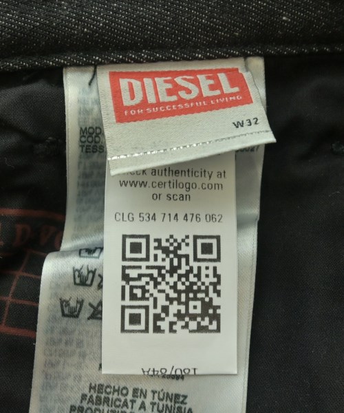 DIESEL（ディーゼル）デニムパンツ 黒 サイズ:32(L位) メンズ/2200735226029