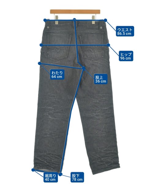 DIESEL（ディーゼル）デニムパンツ 黒 サイズ:32(L位) メンズ/2200735226029