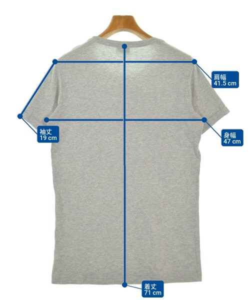 DIESEL（ディーゼル）Tシャツ・カットソー グレー サイズ:S メンズ/2200721862040