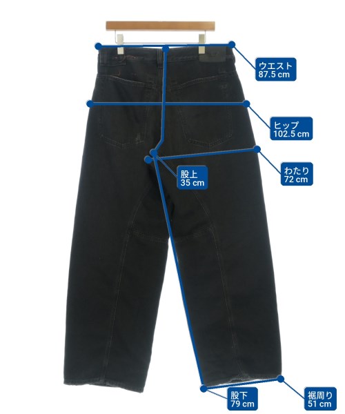 DIESEL（ディーゼル）デニムパンツ 黒 サイズ:30(M位) メンズ/2200722066027