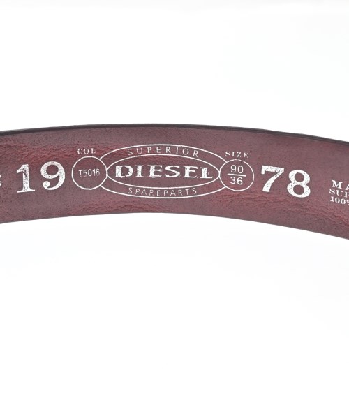 DIESEL（ディーゼル）ベルト 茶 サイズ:90/36 メンズ/2200722389027