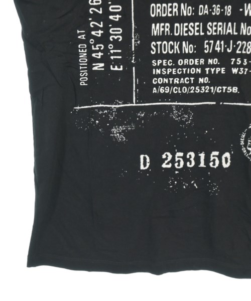 DIESEL（ディーゼル）Tシャツ・カットソー 黒 サイズ:M メンズ/2200722988336