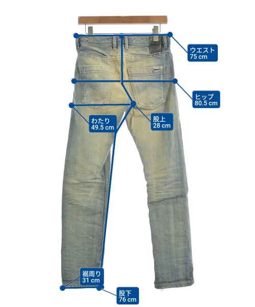DIESEL（ディーゼル）デニムパンツ 青 サイズ:26(XS位) メンズ/2200677672281