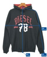 DIESEL（ディーゼル）パーカー 黒 サイズ:M メンズ/2200679764137