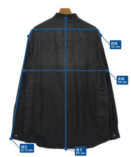 DIESEL（ディーゼル）カジュアルシャツ 黒 サイズ:XL メンズ/2200686131076