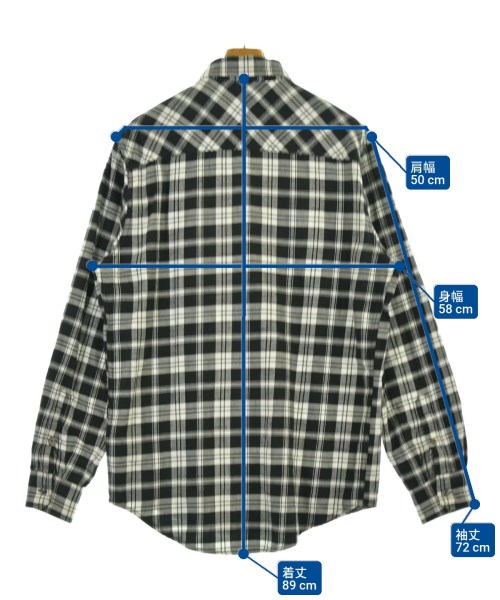 DIESEL（ディーゼル）カジュアルシャツ 黒 サイズ:48(L位) メンズ/2200686273073