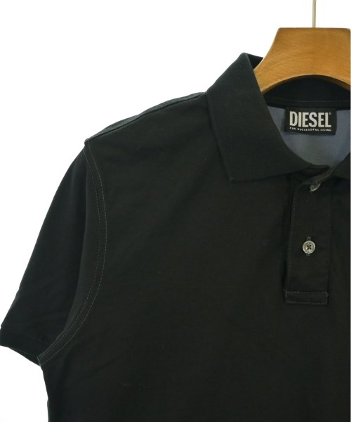DIESEL（ディーゼル）ポロシャツ 黒 サイズ:S メンズ/2200686005087