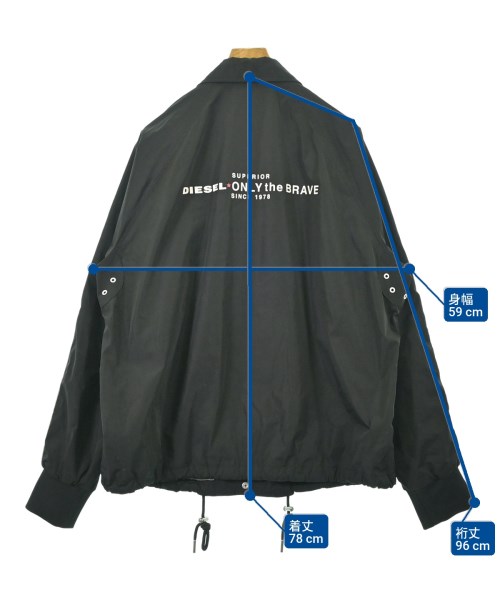 DIESEL（ディーゼル）ブルゾン 黒 サイズ:XL メンズ/2200682498012
