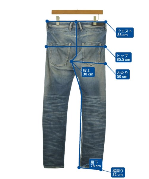 DIESEL（ディーゼル）デニムパンツ 青 サイズ:29(S位) メンズ/2200690163025