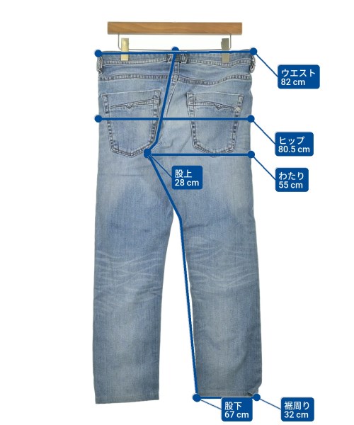 DIESEL（ディーゼル）デニムパンツ 青 サイズ:30(M位) メンズ/2200689852077