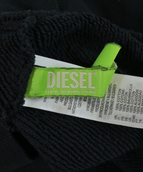 DIESEL（ディーゼル）スウェット 黒 サイズ:S メンズ/2200692832059