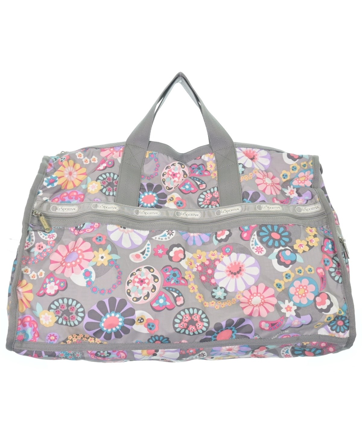 LeSportsac ボストンバッグ グレー ピンク Lesport SAC（レスポートサック）ボストンバッグ グレー サイズ