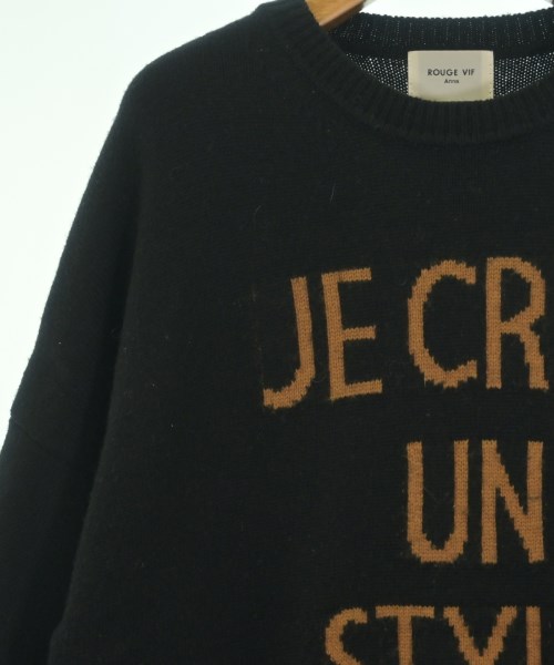 Rouge vif（ルージュヴィフ）ニット・セーター 黒 サイズ:F レディース/2200634886034