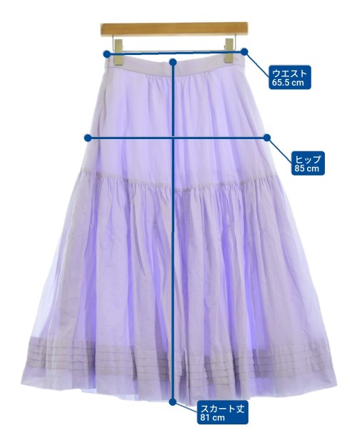 Rouge vif（ルージュヴィフ）ロング・マキシ丈スカート 紫 サイズ:38(M位) レディース/2200648724056