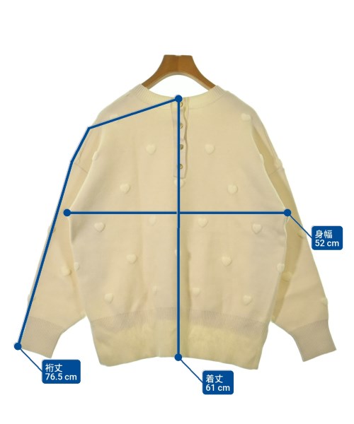 Rouge vif（ルージュヴィフ）ニット・セーター 白 サイズ:-(M位) レディース/2200652182033