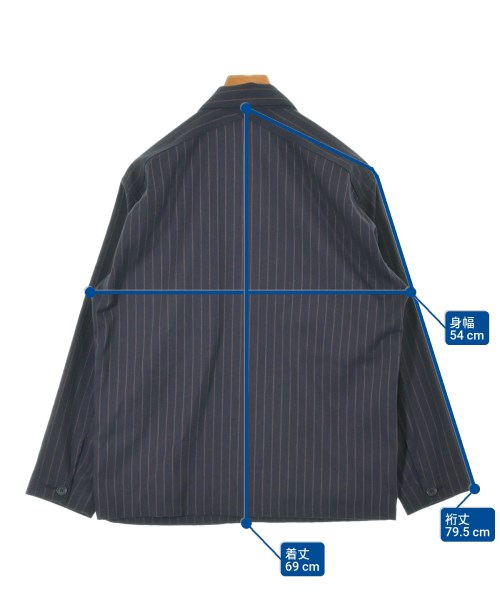 JOURNAL STANDARD（ジャーナルスタンダード）カジュアルシャツ 紺 サイズ:S メンズ/2200641559051