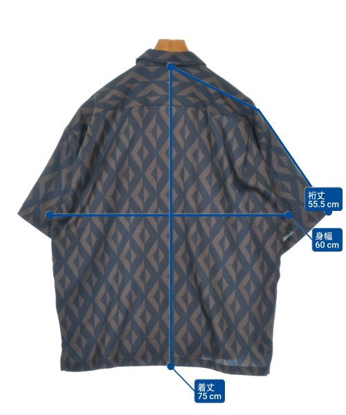 JOURNAL STANDARD（ジャーナルスタンダード）カジュアルシャツ 紺 サイズ:L メンズ/2200619072032