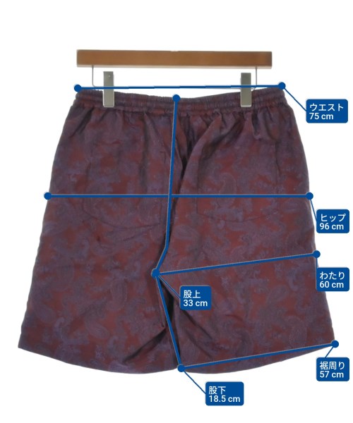 JOURNAL STANDARD（ジャーナルスタンダード）ショートパンツ 赤 サイズ:M メンズ/2200646993331