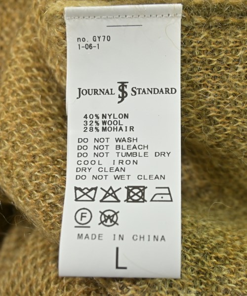 JOURNAL STANDARD（ジャーナルスタンダード）ニット・セーター 黄 サイズ:L メンズ/2200708474082