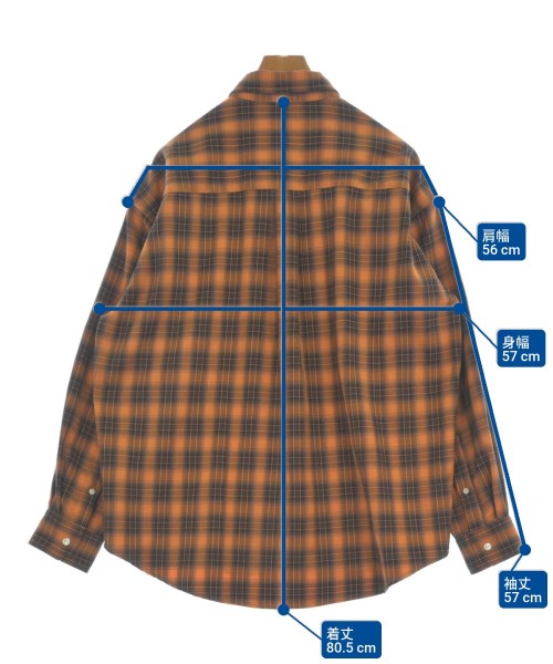 JOURNAL STANDARD（ジャーナルスタンダード）カジュアルシャツ オレンジ サイズ:M メンズ/2200662833048