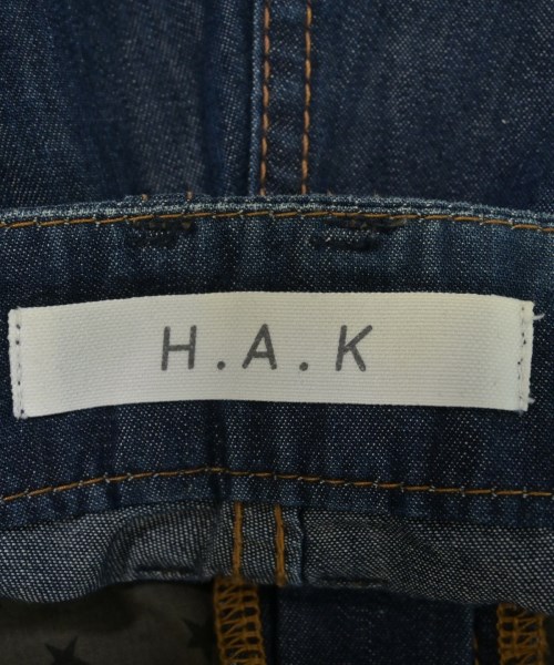 H.A.K（ハク）デニムパンツ 青 サイズ:1(S位) レディース/2200716903093