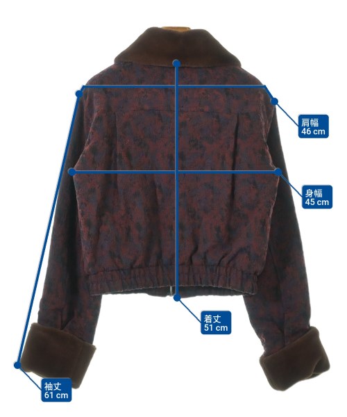 ROSE BUD（ローズバット）ブルゾン 赤 サイズ:F レディース/2200614559019