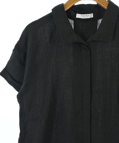 ROSE BUD（ローズバッド）シャツワンピース 黒 サイズ:F レディース/2200674726086