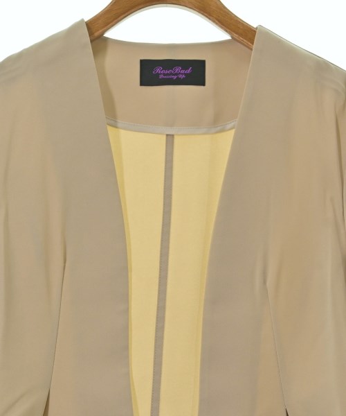 ROSE BUD（ローズバット）ノーカラージャケット ベージュ サイズ:F レディース/2200658740022