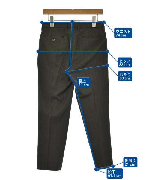 MICHEL KLEIN HOMME（ミッシェルクランオム）スラックス 茶 サイズ:44(S位) メンズ/2200716303190