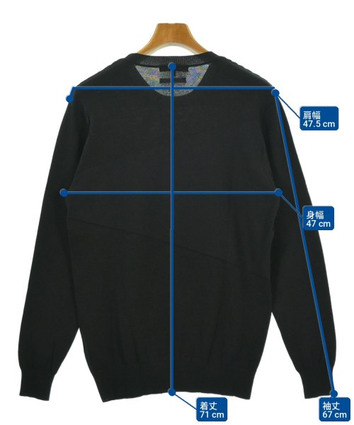 MICHEL KLEIN HOMME（ミッシェルクランオム）ニット・セーター 黒 サイズ:46(M位) メンズ/2200716303398