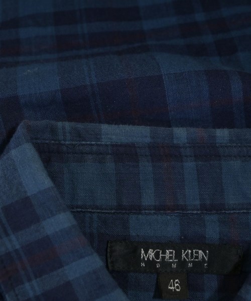 MICHEL KLEIN HOMME（ミッシェルクランオム）カジュアルシャツ 青 サイズ:46(M位) メンズ/2200704383074