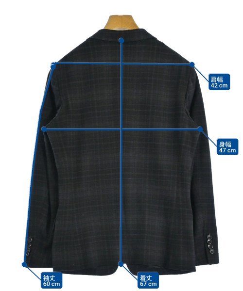 MICHEL KLEIN HOMME（ミッシェルクランオム）テーラードジャケット 黒 サイズ:48(L位) メンズ/2200704383128
