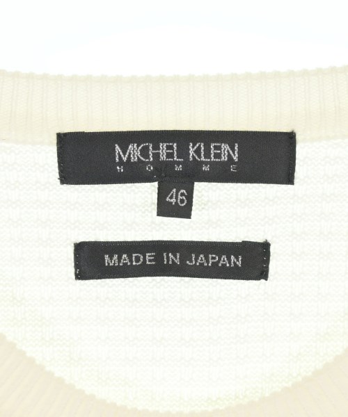 MICHEL KLEIN HOMME（ミッシェルクランオム）ニット・セーター 白 サイズ:M メンズ/2200722524039