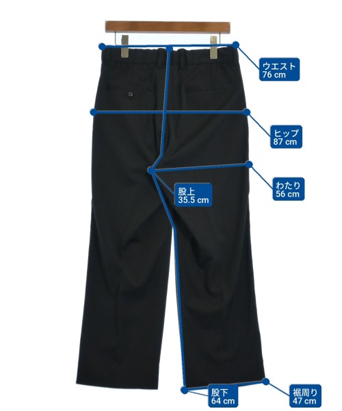MICHEL KLEIN HOMME（ミッシェルクランオム）スラックス 黒 サイズ:46(M位) メンズ/2200722524152